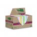 Post-it Super Sticky Recycle 47.6x47.6 Cardboard Packaging Assorted (Pack of 12) 622RSS12COL 3M06006