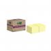 Post-it Super Sticky Recycled 76x76mm Cardboard Packaging Yellow (Pack of 12) 654 RSS12CY 3M06083