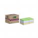 Post-it Super Sticky Recycled 76x76mm Cardboard Packaging Assorted (Pack of 12) 654 RSS12COL 3M06086