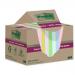 Post-it Super Sticky Recycled 76x76mm Assorted Pack of 12 654 RSS12COL 3M06086