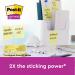 Post-it Super Sticky Recycle 76x76mm Cardboard Packaging Yellow (Pack of 18) 654 RSSCY 14+4F 3M06089