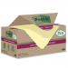 Post-it Super Sticky Recycle 76x76mm Yellow (Pack of 18) 654 RSSCY 14+4F 3M06089