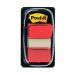 Post-it Index Tabs 25mm Red (Pack of 600) 680-1 3M06260