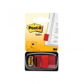 Post-it Index Tabs 25mm Red (600 Pack) 680-1 3M06260