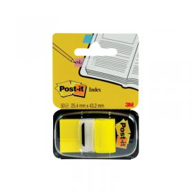 Post-it Index Tabs 25mm Yellow (Pack of 600) 680-5 3M06263