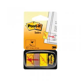 Post-it Index Tabs Sign Here Yellow (50 Pack) 680-9 3M06269