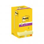 Post-it Super Sticky Z-Notes 76x76mm 90 Sheets Canary Yellow (Pack of 12) R330-12SSCY 3M06557