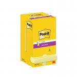 Post-it Super Sticky Z-Notes 76x76mm 90 Sheets Cardboard Packaging Yellow (Pack of 12) R330-12SSCY 3M06557