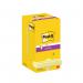 Post-it Super Sticky Z-Notes 76x76mm 90 Sheets Cardboard Packaging Yellow (Pack of 12) R330-12SSCY 3M06557