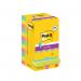 Post-it Super Sticky Z-Notes 76x76mm 90 Sheets Cosmic VALUE PACK 8 + 4 FREE (Pack of 12) R330-SSCOS- 3M06558