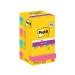 Post-it Super Sticky Notes 76x76mm 90 Sheets Carnival 8+4 FREE (Pack of 6) 654-SSCARN-P8+4 3M06564