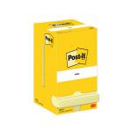 Post-it Notes 76x76mm 100 Sheets Canary Yellow (Pack of 12) 654-CY 3M06567