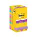 Post-it Super Sticky Notes 76x76mm 90 Sheets Assorted (Pack of 12) 654-12SS-UC 3M06568