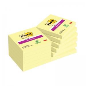 Post-it Super Sticky Note 76x76mm 90 Sheets Cardboard Packaging Canary