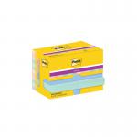 Post-it Super Sticky Notes 47.6x47.6mm 90 Sheets Cardboard Packaging Soulful (Pack of 12) 622-12SS-S 3M06570