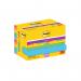 Post-it Super Sticky Z-Notes 47.6x47.6mm 90 Sheets Cardboard Packaging Playful (Pack of 12) 622-12SS 3M06571