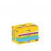 Post-it Super Sticky Notes 47.6x47.6mm 90 Sheets Cardboard Packaging Playful (Pack of 12) 622-12SS-P 3M06571