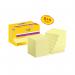 Post-it Super Sticky Notes 47.6x47.6 90 Sheets Yellow VALUE Pack 8+4 FREE (Pack of 12) 622-SSCY-P8+4 3M06572