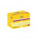 Post-it Super Sticky Notes 47.6x47.6mm 90 Sheets Cardboard Packaging Canary Yellow (Pack of 12) 622- 3M06575