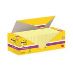 Post-it Super Sticky Notes 76x76mm Canary Yellow 90 Sheets 12+12 FREE (Pack of 24) 654SSCYP12+12 3M06578