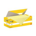 Post-it Notes 76x76mm 100 Sheets Canary Yellow 12 + 12 FREE (Pack of 24) 654Y12+654Y12 3M06579