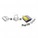 Post-it Z-Notes 76x127mm 100 Sheets Cardboard Packaging Canary Yellow (Pack of 12) R350 CY 3M06584