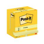 Post-it Z-Notes 76x127mm 100 Sheets Canary Yellow (Pack of 12) R350 CY 3M06584