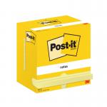 Post-it Notes 76x127mm 100 Sheets Cardboard Packaging Canary Yellow (Pack of 12) 655-CY 3M06586