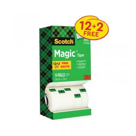 Scotch Magic Tape 810 Tower Pack 19mm x 33m (14 Pack) 81933R14 3M07137