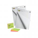 Post-it Super Sticky Meeting Chart Bundle 559P 2 Meeting Charts + 4 Note Pads (Pack of 6) 559X 3M08046