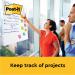 Post-it Super Sticky Meeting Chart Bundle 559P 2 Meeting Charts + 4 Note Pads (Pack of 6) 559X 3M08046