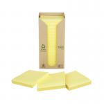 Post-it Notes Recycled Tower 76x76mm Cardboard Packaging Canary Yellow (Pack of 16) 654-1T 3M10065