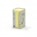 Post-it Notes Recycled Tower 76x76mm Canary Yellow (Pack of 16) 654-1T 3M10065