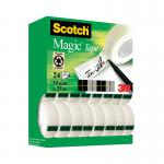 Scotch Magic Tape 810 Tower Pack 19mm x 33m (24 Pack) XA004815701 3M10572