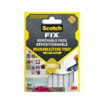 Scotch-Fix Removable Double Sided Adhesive Pads 11x15mm (Pack of 36) 7100263372 3M11850