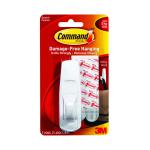 3M Command Adhesive Hook Large White with Two Adhesive Strips 17003 3M16514