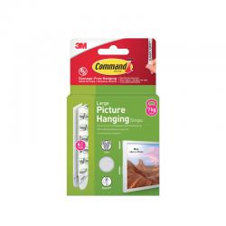 Command Picture Hanging Strips 4 Pairs Large White (Pack of 8) 7100336547 3M17683