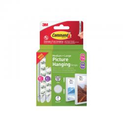 Command Picture Hanging Strips Medium + Large White (Pack of 24) 7100336379 3M17695