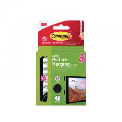 Command Picture Hanging Strips 4 Pairs Black Large (Pack of 8) 7100337186 3M17823