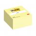 Post-it Note Cube 76x76mm Canary Yellow 450 Sheets 636B 3M23162