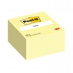 In the photo, there are multiple Post-it and Re-Move products, including a Post-it Note Cube in size 76x76mm. The cube contains 450 sheets in the color Canary Yellow.