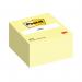 In the photo, there are multiple Post-it and Re-Move products, including a Post-it Note Cube in size 76x76mm. The cube contains 450 sheets in the color Canary Yellow.