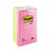 The image shows six extra-large Post-it Ruled Sticky Notes in neon colors, measuring 101x152mm. Each note is lined, making it perfect for writing notes and reminders. These sticky notes are made by Post-it, a trusted brand known for their quality.