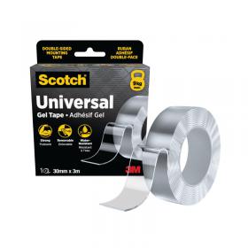 Scotch Universal Gel Tape Double Sided 30mmx3m Clear 7100377908 3M26702