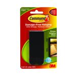 3M Command Large Picture Hanging Strips Black (Pack of 4) 17206BLK 3M32086