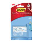 Command Hooks with Strips Small Clear 2HKS+4S 17092CLR 3M34834