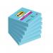 Post-it Super Sticky Notes 76x76mm 90 Sheets Blue (Pack of 6) 654-6SS-BLU 3M38085