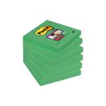 Post-it Super Sticky 76x76mm Asparagus (Pack of 6) 654-6SS-AW 3M38086