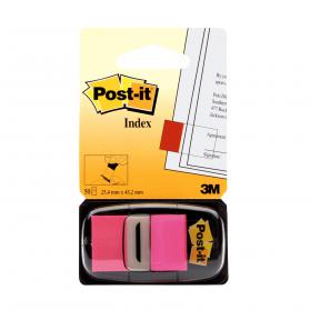 Post-it Index Tabs 25mm Bright Pink (Pack of 600) 680-21 3M39845