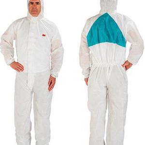 Image of 3M 4520 Protective Coverall WhiteGreen 2XL 3M40114